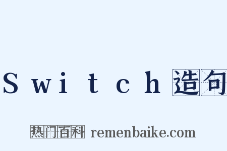 Switch造句是什么意思的图片